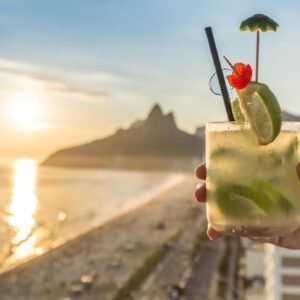 Cocktail with Rio de Janeiro, Brazil beach